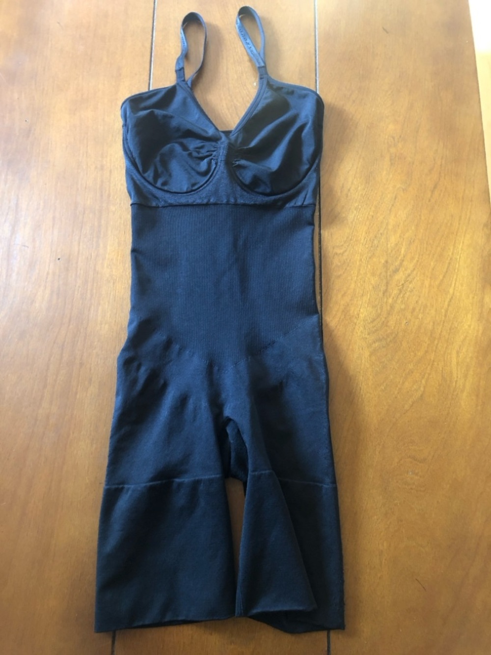 SPANX Black Shaping Bodysuit with Adjustable Straps